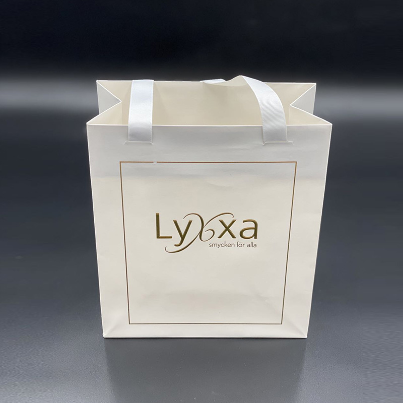 White Card Hot Stamping Paper Bags
